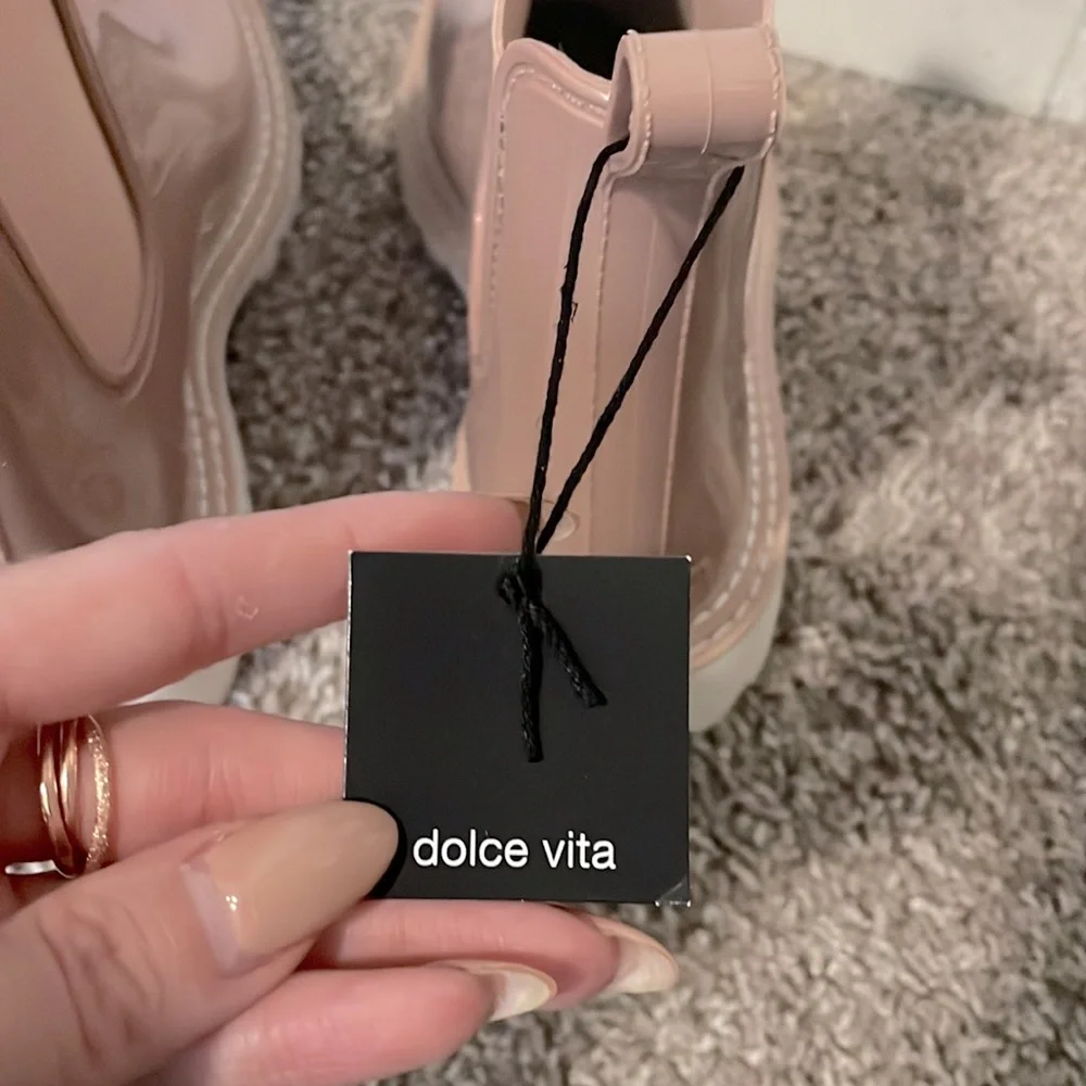 Dolce Vita Stormy Lug Sole Rain Bootie - Picture 5 of 10